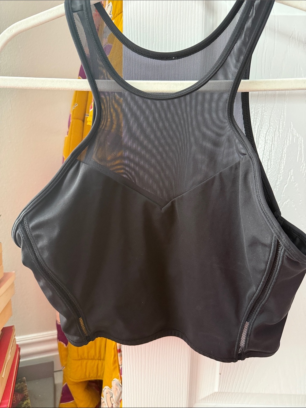 Lululemon sz 10 - Black Mesh-Back Sports Bralette - Women Intimates & Sleepwear